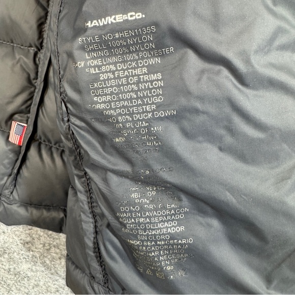 Hawke & Co Sport Men's Black Down Warm Puffer Shirt Jacket Lightweight Size XL - Picture 9 of 16